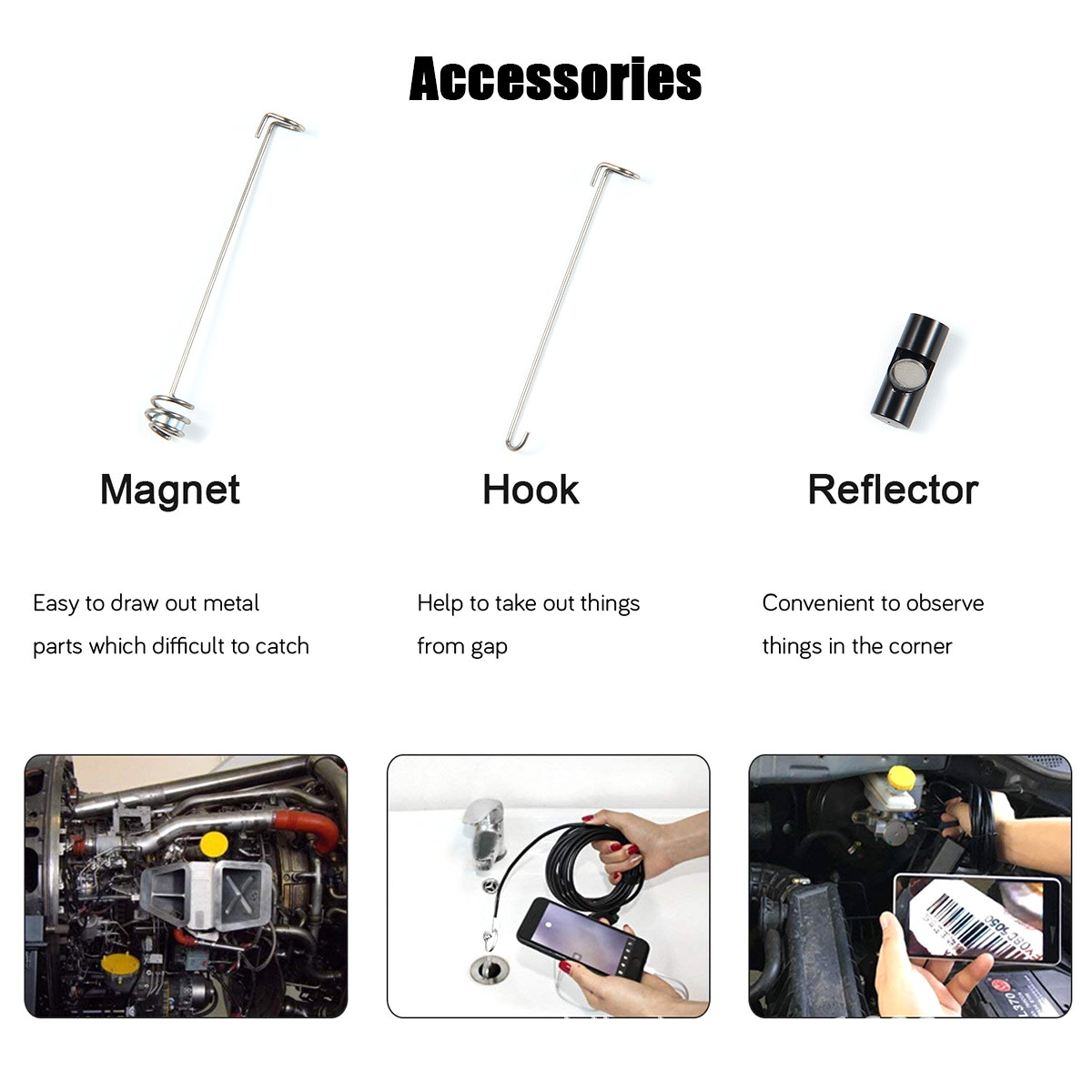 新款otg直连安卓苹果手机内窥镜高清200万工业检查镜头