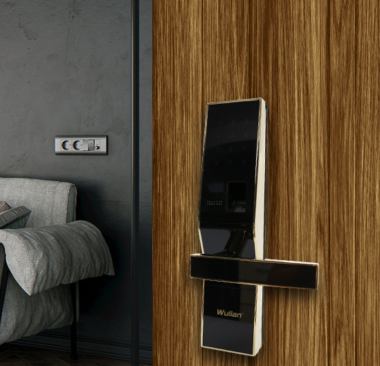 zigbee智能家居防盗门入户门黑金刚指纹锁远程开门南京物联wulian