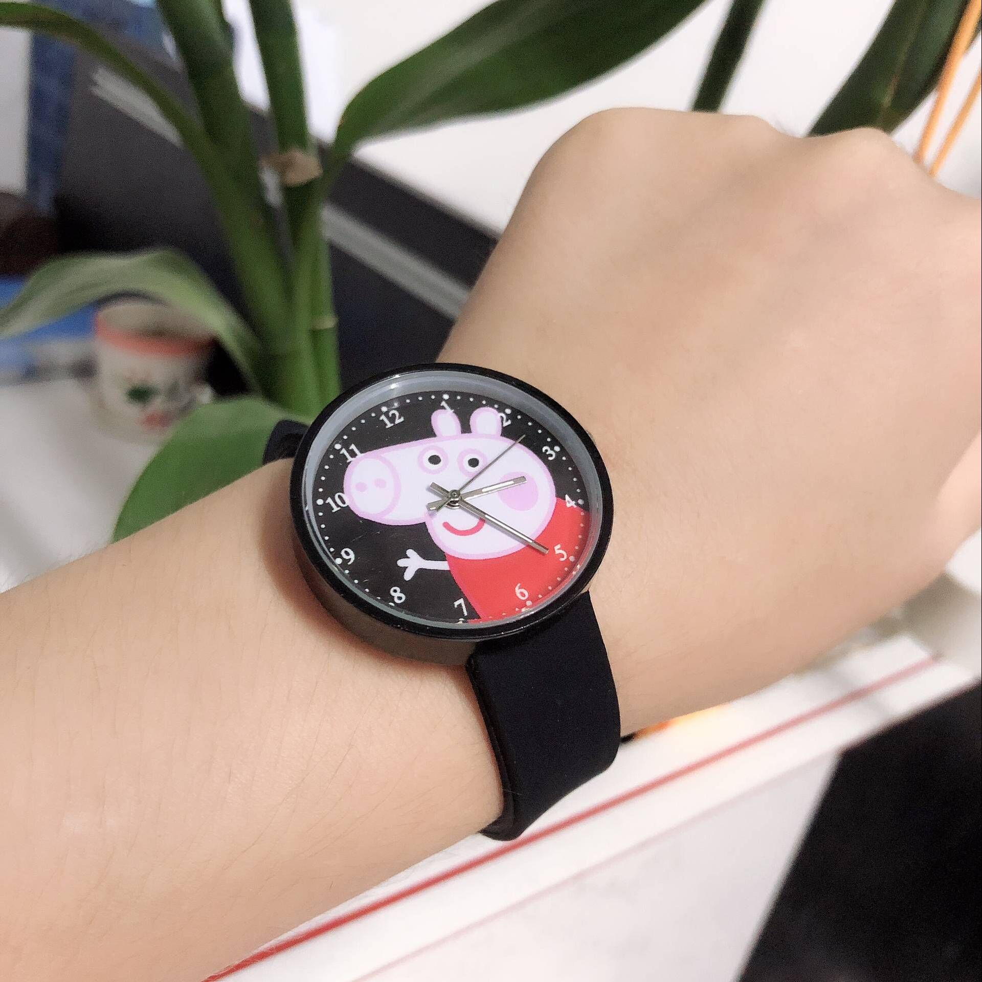 夏季糖果色卡通小动物手表情侣手表学生小清新可爱百搭硅胶手表腕