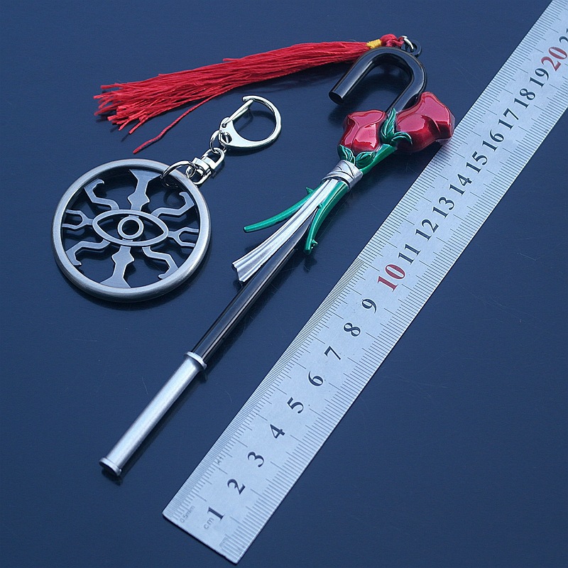 第五人格武器轮杰克拐杖爪子鲨鱼棒骰子盲女针筒兵器钥匙扣