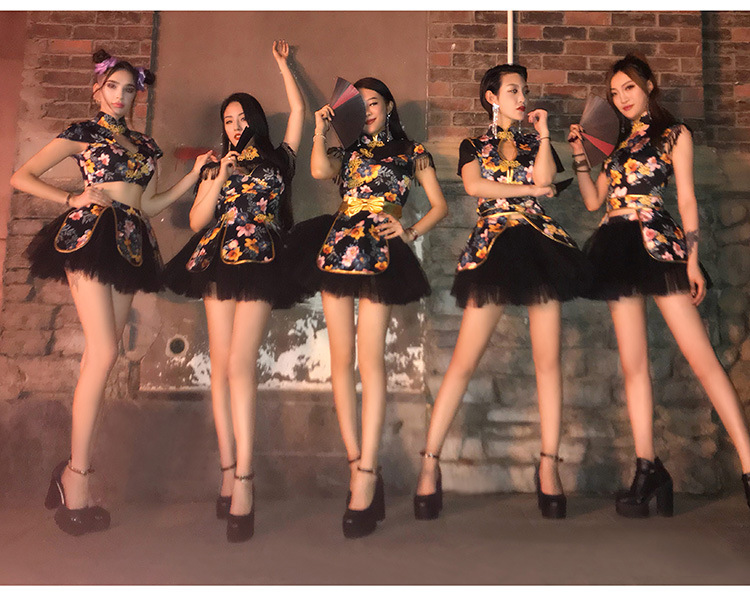 舞依芭酒吧ds演出服夜店领舞服团体商演啦啦队舞台服表演服8331