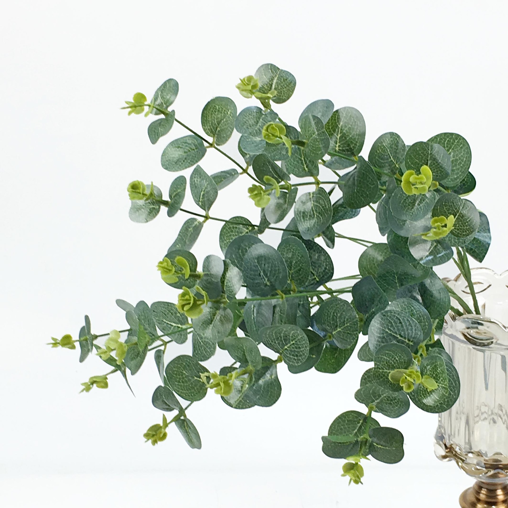 仿真尤加利(油加利) 仿真植物 仿真花假花 婚庆家居摄影软装饰