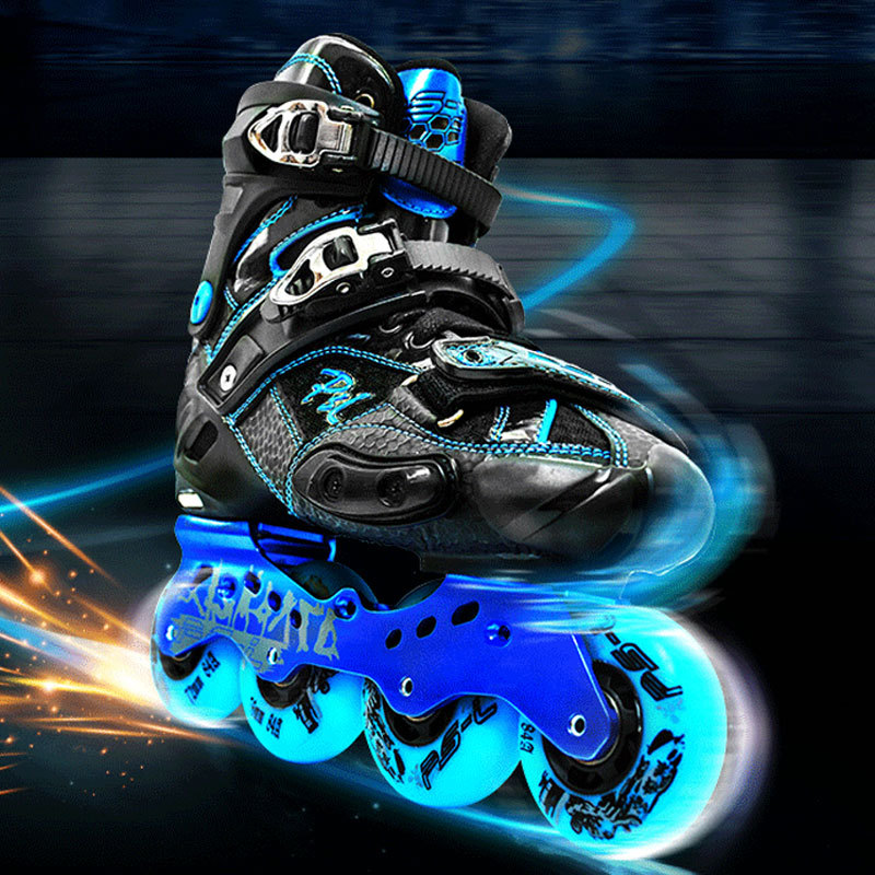 飓风溜冰鞋轮滑鞋s4平花鞋半软高端时尚旱冰鞋花式成年男女直排轮