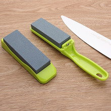 家用厨房快速磨刀器金刚石磨刀石实用型防滑底座油石便携磨刀器