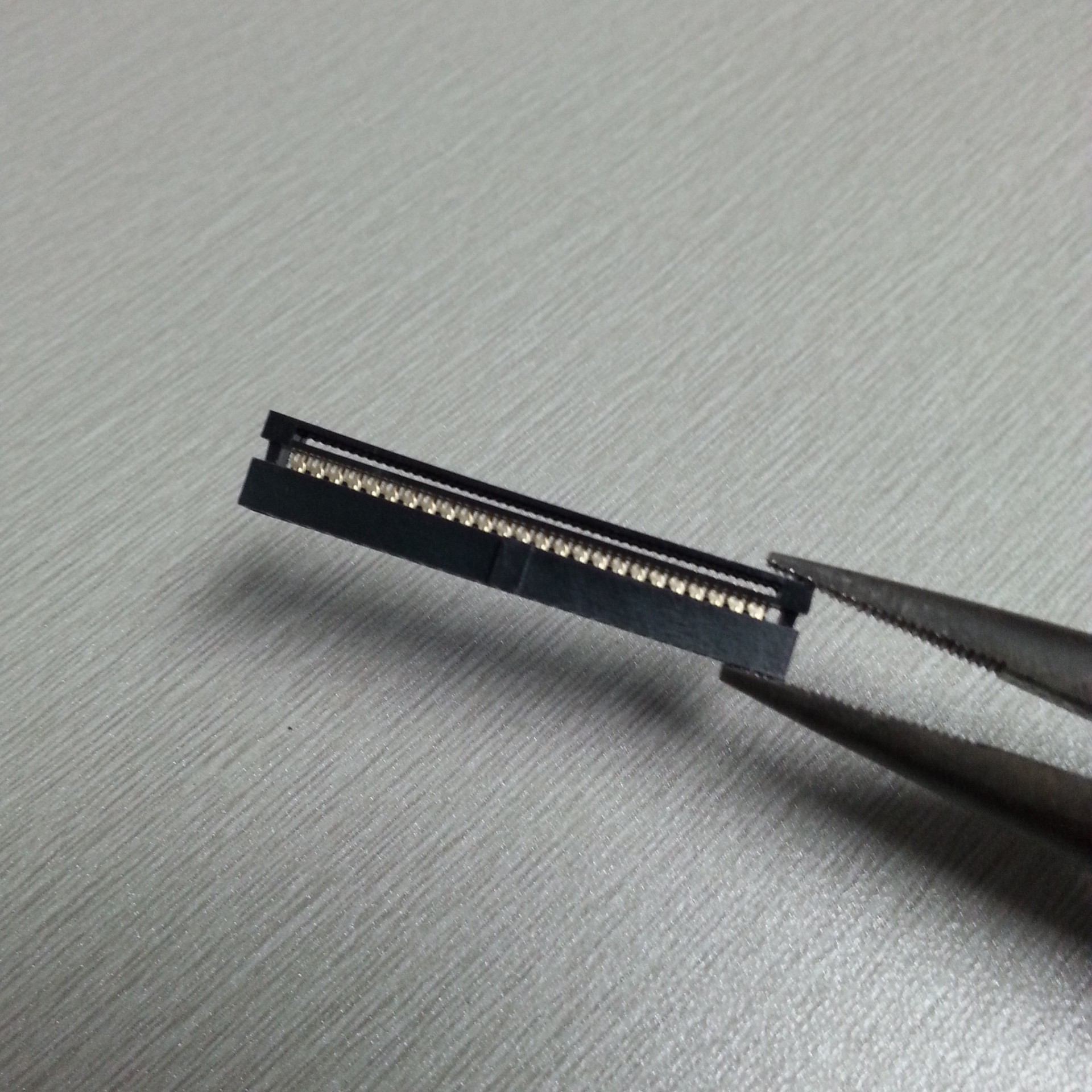 间距1.27mm fc连接器 50pin排线座 2*25双排针座 idc压线头两件套