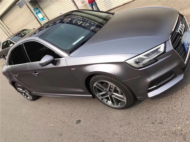 ondis欧登士汽车电光金属膜电光战斗灰改色膜亚光全整车身贴膜纸