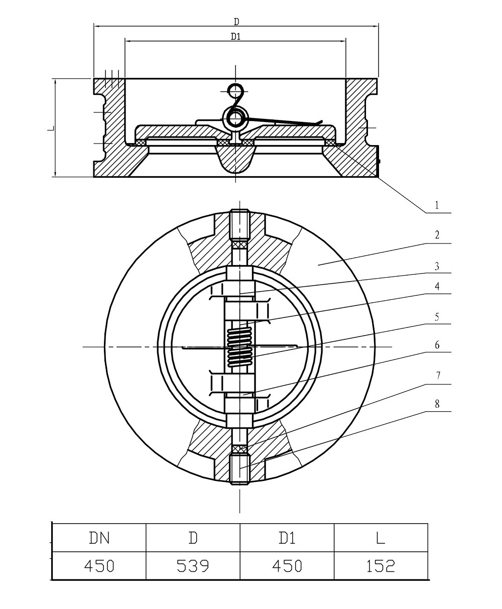 h76对夹式双瓣止回阀10k日标铝青铜c95400出口品质