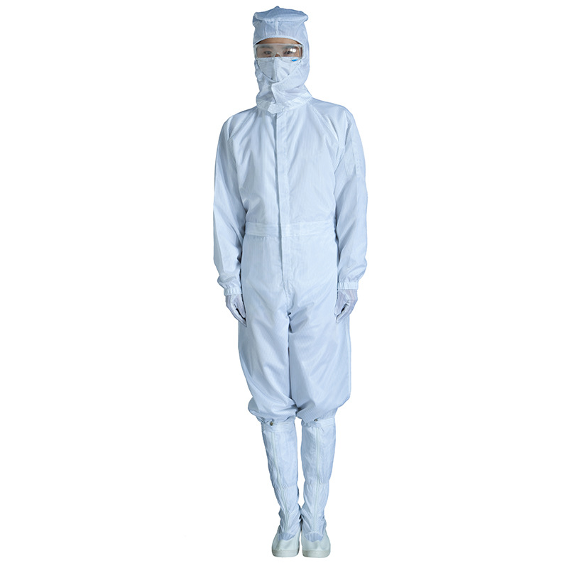 现货百级工厂用连体洁净服无尘净化车间防静电服食品厂工作服