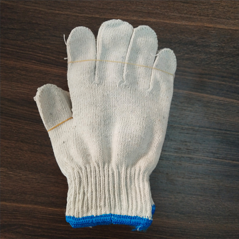 劳保用品沙手套劳保 耐磨 工作手套棉白手套工地手套劳保线手套