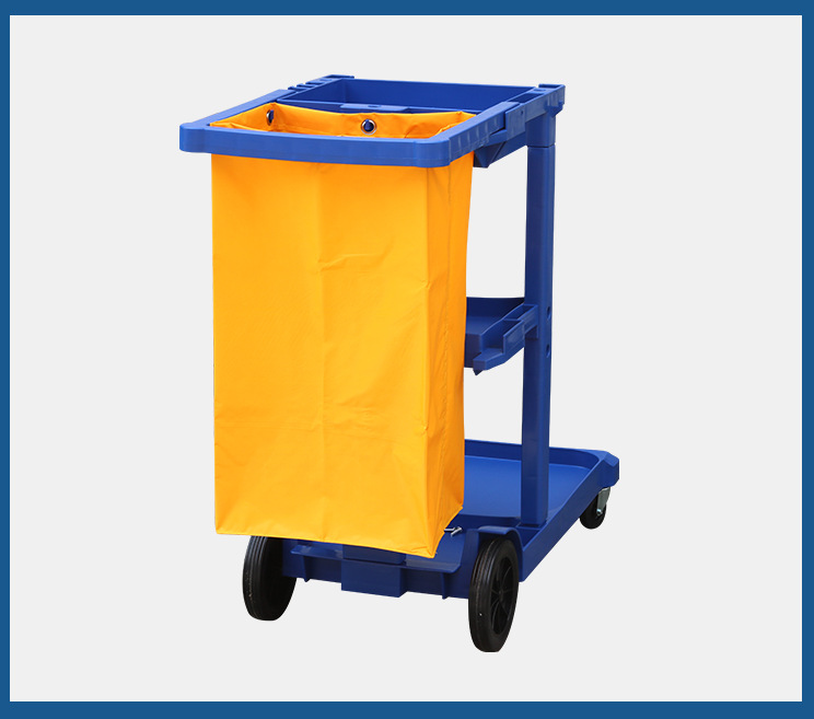 白云af08170多功能清洁车收餐车静音手推车多功能保洁工具杂物车