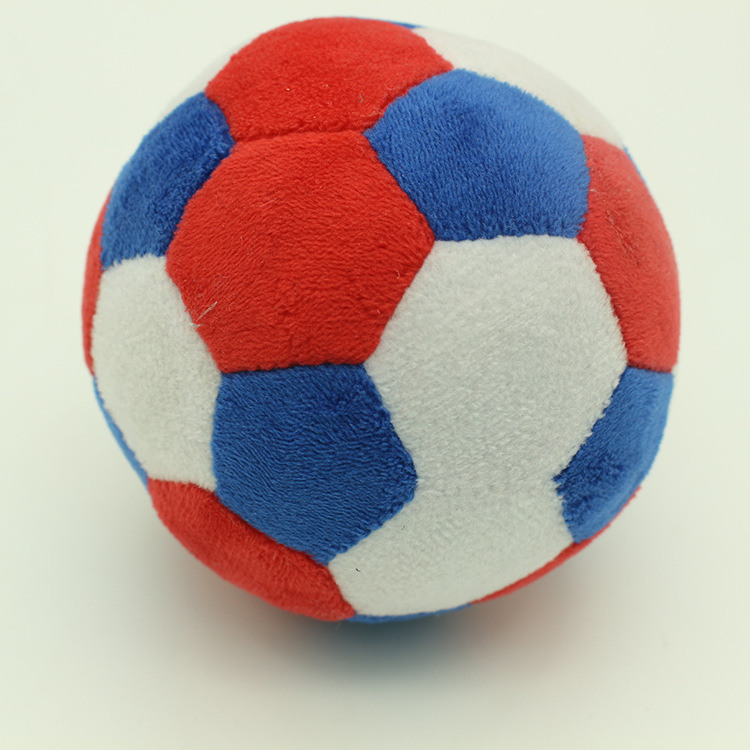 工厂打样定制益智婴儿手抓铃铛布球 彩色毛绒布球足球玩具布绒球
