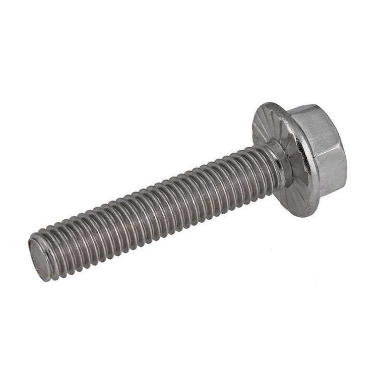 gb5789 304不锈钢外六角带垫法兰螺栓 外六角带齿防松螺丝 m5-m10