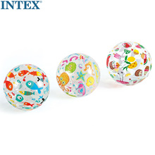 INTEX59040流行沙滩球海滩球充气手球未充气直径51CM
