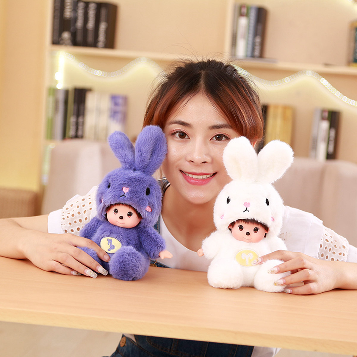 佩茜宝宝十二星座娃娃可爱小兔子小熊佩西少女心娃娃毛绒玩具