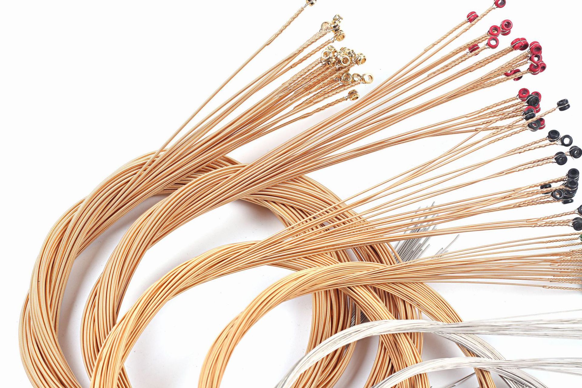 彩豆袋装磷铜民谣吉他琴弦 定制oem贴牌优质黄铜木吉他琴弦