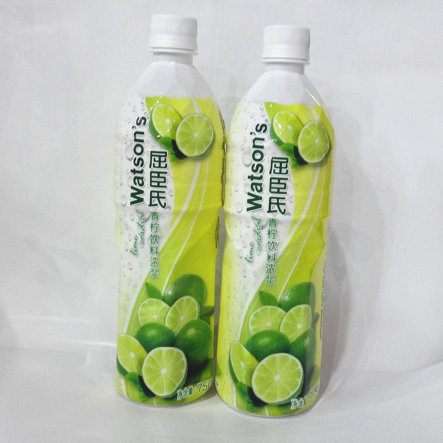 屈臣氏青柠饮料浓浆屈臣氏青柠汁青柠水柠檬汁750ml