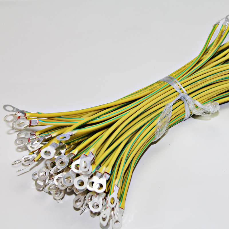 桥架黄绿跨接线 双色接地线 2.5平方/4平方桥架接地线 光伏连接线