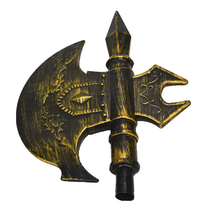 万圣节青铜色鬼斧可拆卸110cm斧头三管连接万圣节武器定做批发