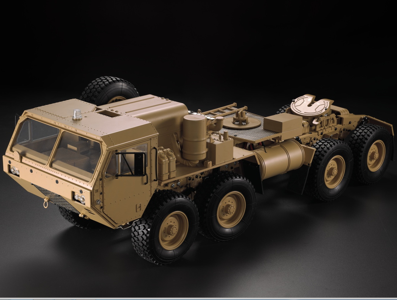 恒冠1/12重型卡车8轮军用拖头p802 p801 p803a遥控车大型玩具方控