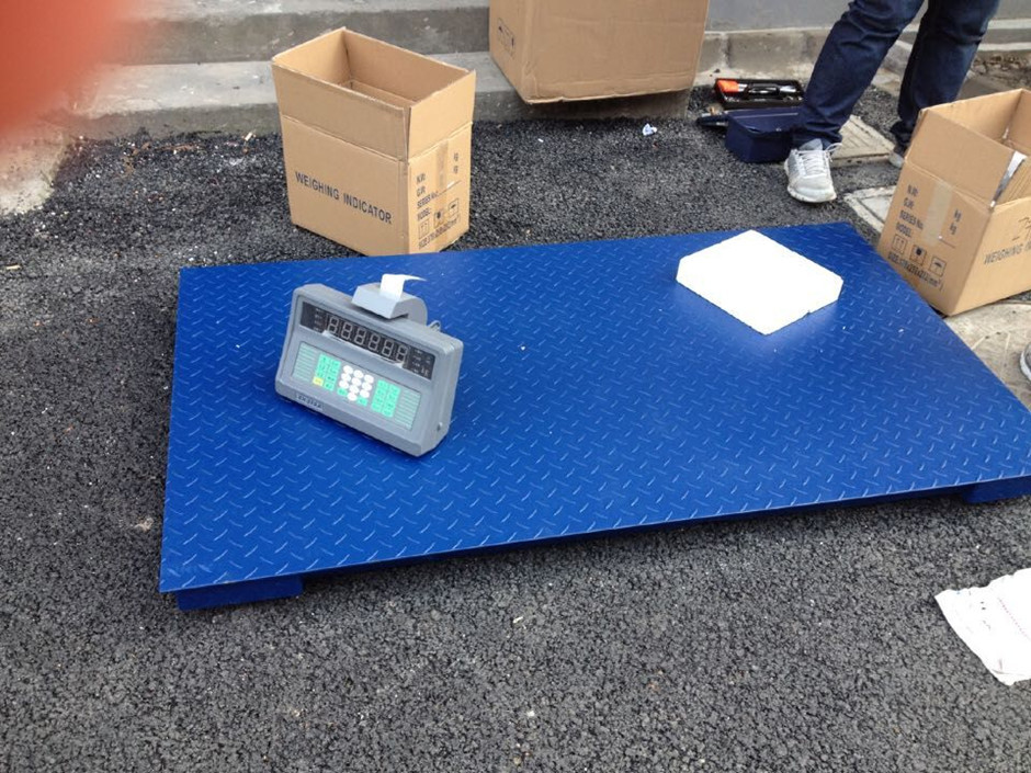 威海3吨电子地磅 称2000kg带打印磅秤 1t打印小票电子地秤
