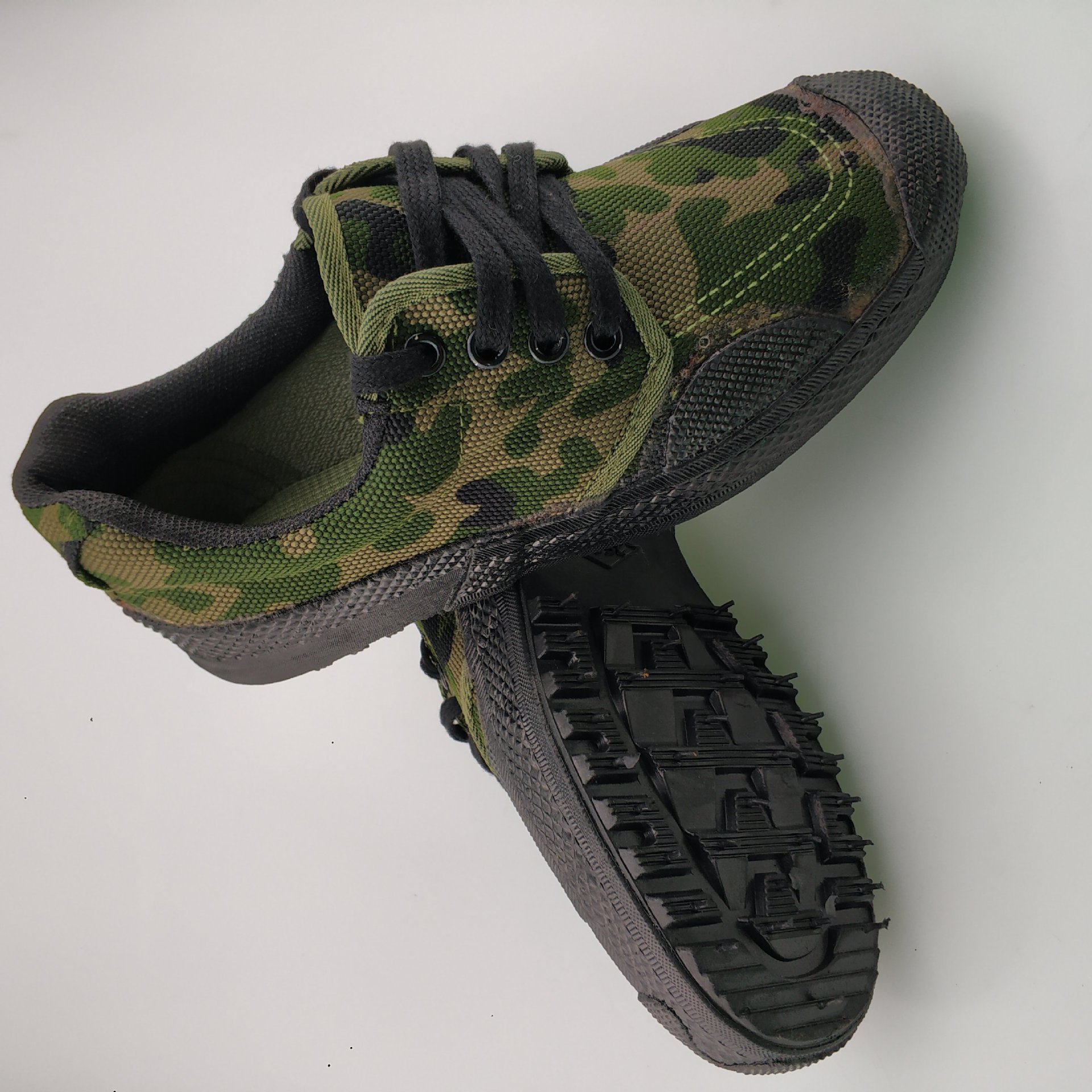 解放鞋男女军鞋军训迷彩鞋女07作训鞋帆布胶鞋工地耐磨劳动劳保鞋