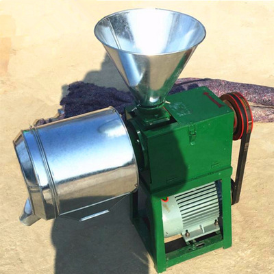 小型商用干磨超细红薯干磨粉机 可调换筛网自吸式磨面设备