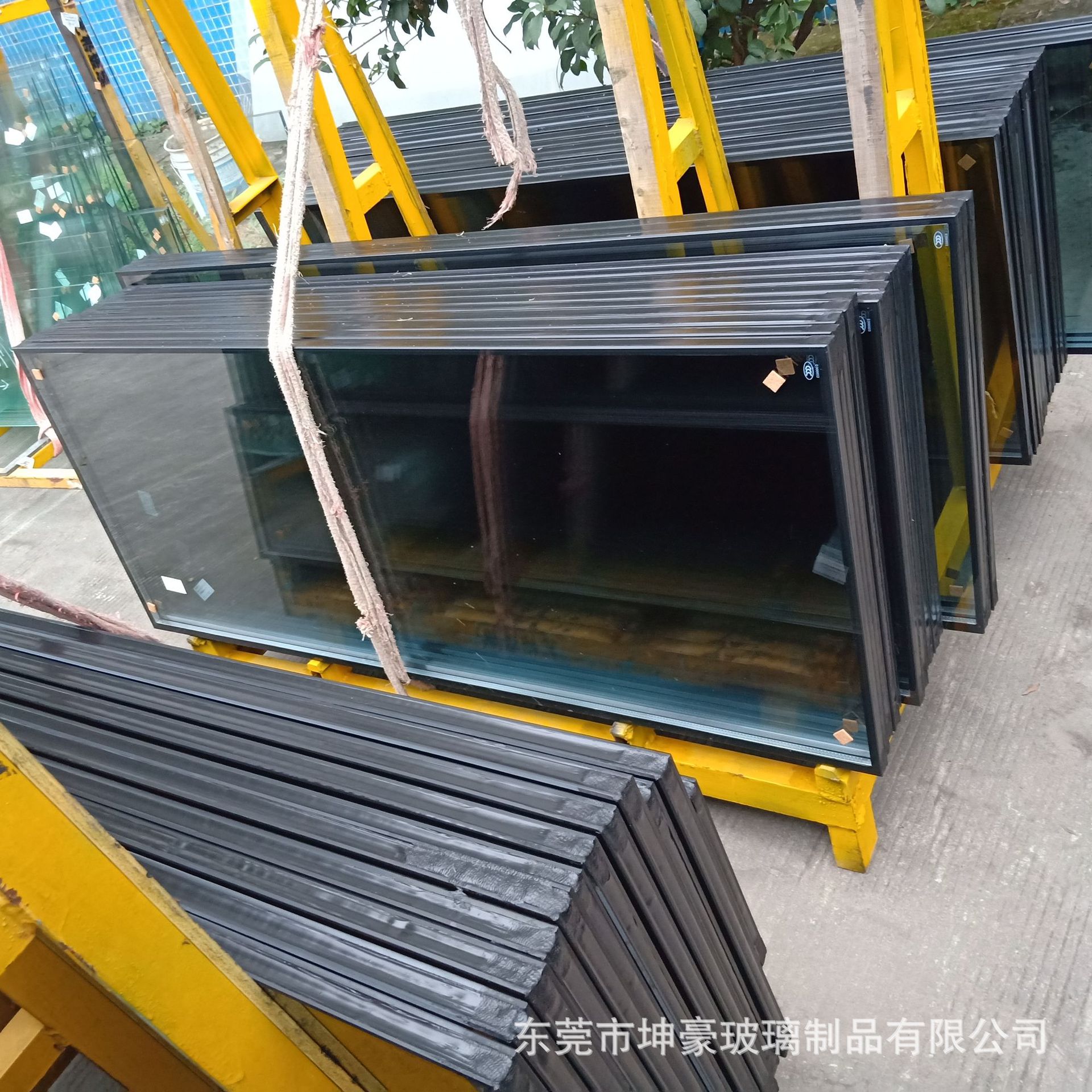 619a6双层钢化透明中空玻璃有色中空玻璃加工按需求定镀膜中空