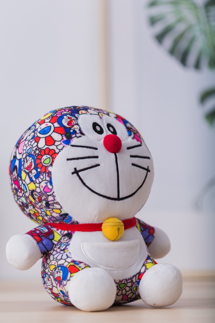 网红叮当猫毛绒玩具公仔明星款村上隆机器猫林俊杰同款玩偶礼物