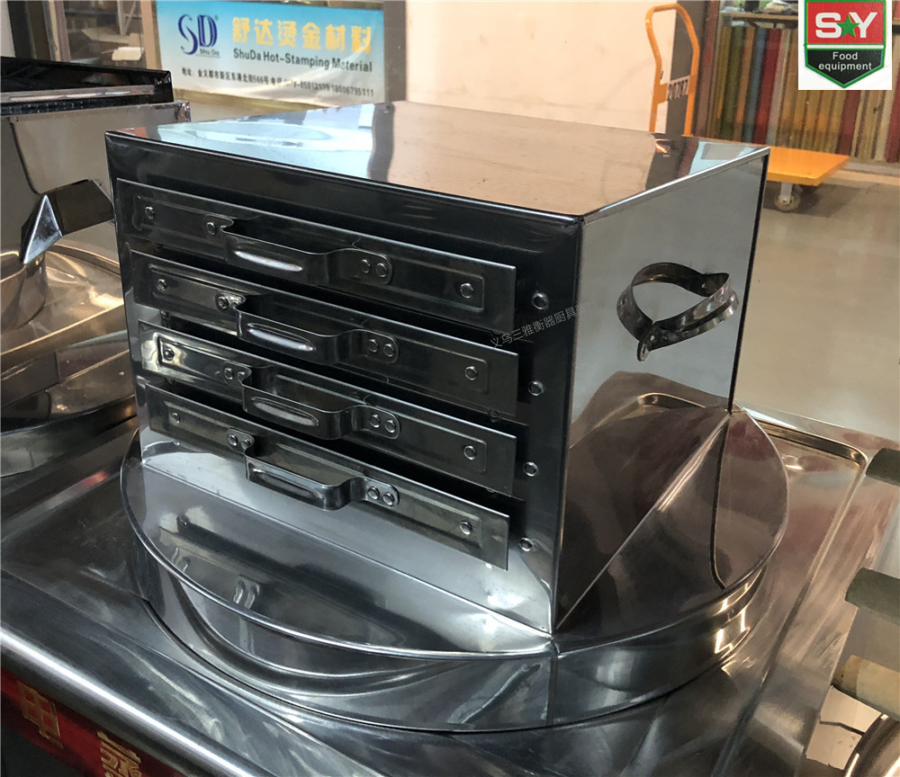 商用大型不锈钢广东肠粉蒸箱蒸柜蒸笼 蒸五层肠粉 送一蒸架抽屉