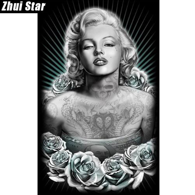 diy钻石画5d 梦露纹身 树脂满钻 厂家直销 诚招代理 支持一件代发