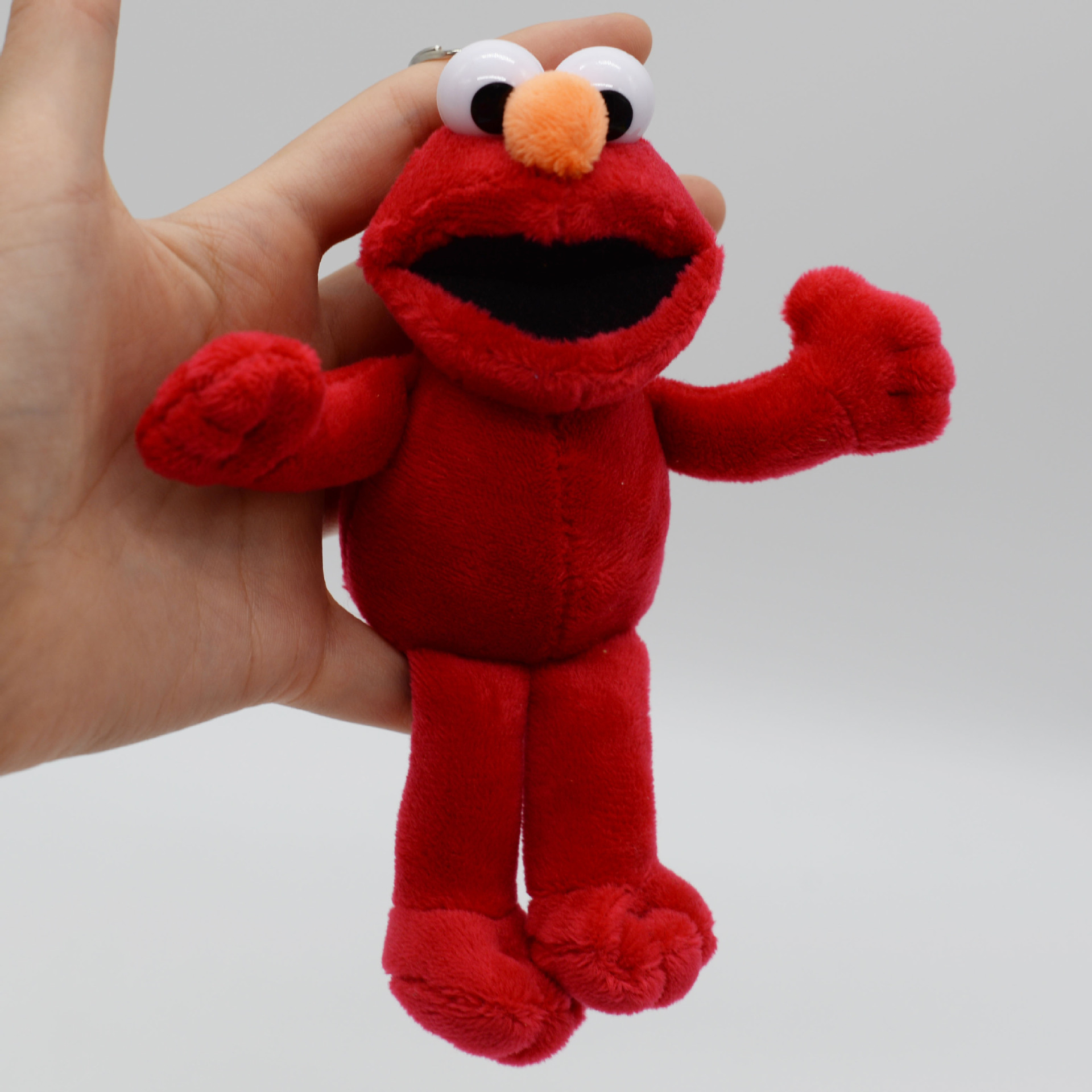 芝麻街sesamestreet毛绒公仔小挂件elmo艾摩红娃玩具公仔抓机娃娃