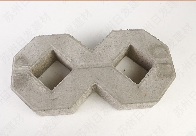 混凝土单八字砖 绿化护坡8字植草砖 停车场植草砖无锡现货多规格