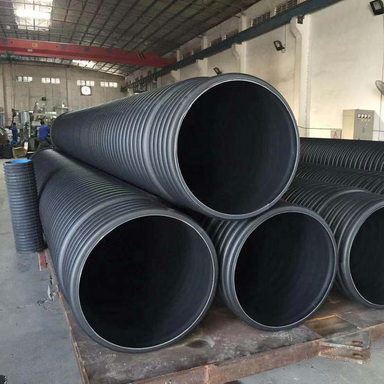 厂家批发pvc双壁波纹管 hdpe双壁缠绕管 高密度双壁波纹管