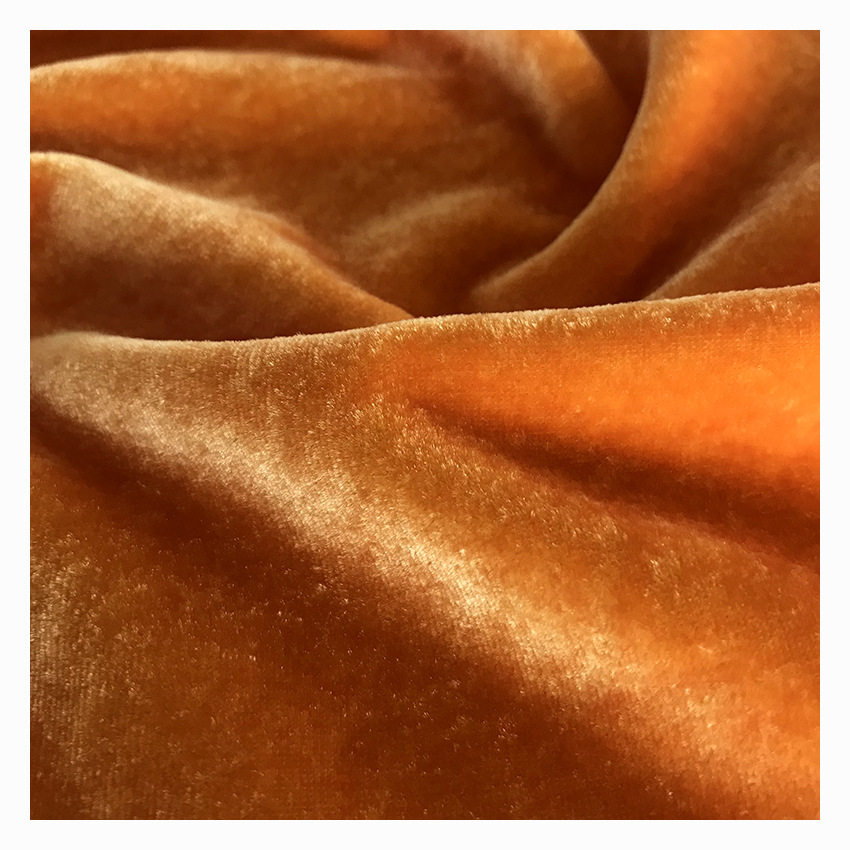 真丝乔绒印花布乔其绒印染丝绒面料植物花卉图形定位印花服装面料