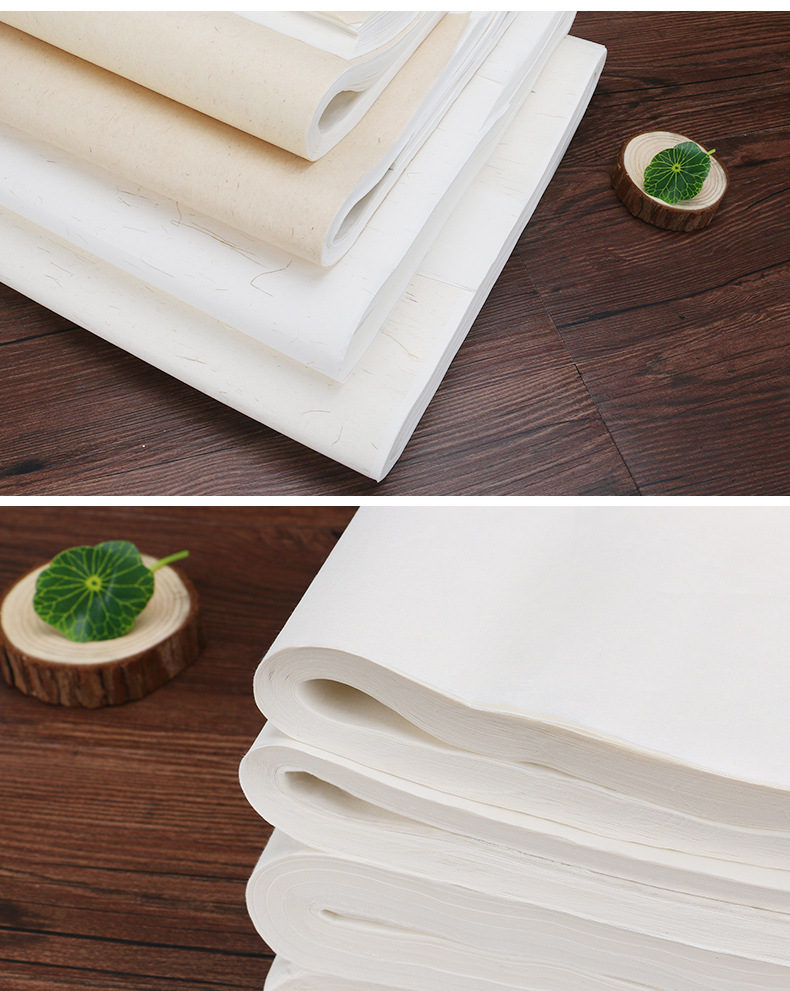 南国书香 安徽泾县宣纸四尺生宣纸 国画写意毛边纸书法练习用纸