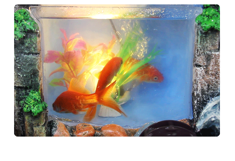 中式假山喷泉流水景观家居室内办公室客厅鱼缸加湿器开业招财摆件