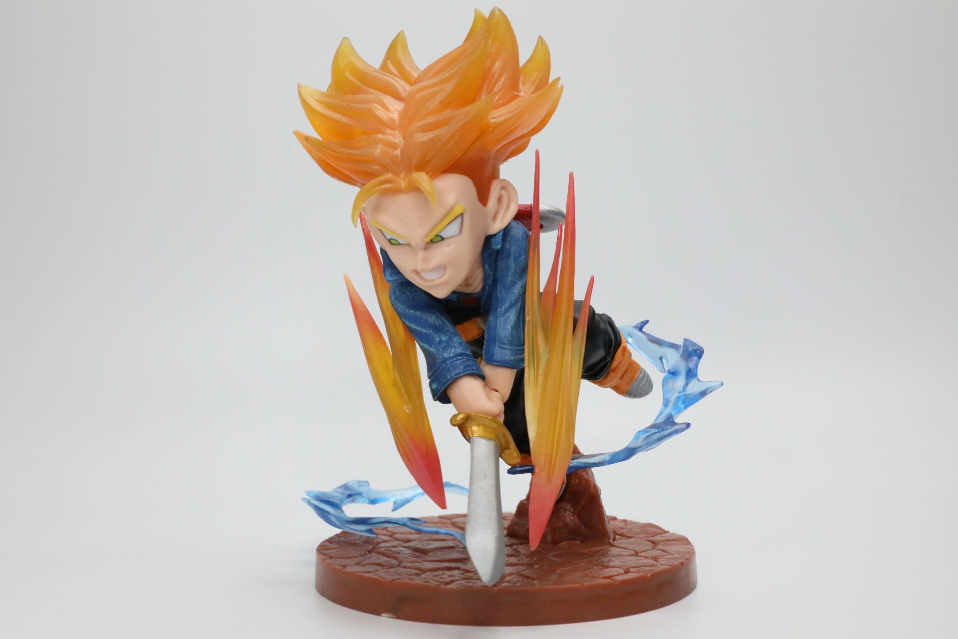 动漫 赛亚人q版战斗特兰克斯盒装手办公仔摆件模型