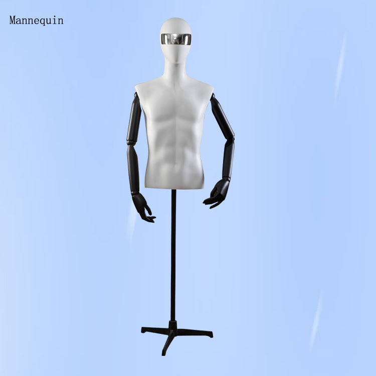 橱窗模特道具韩版男半身 服装店婚纱店人体展示模特架