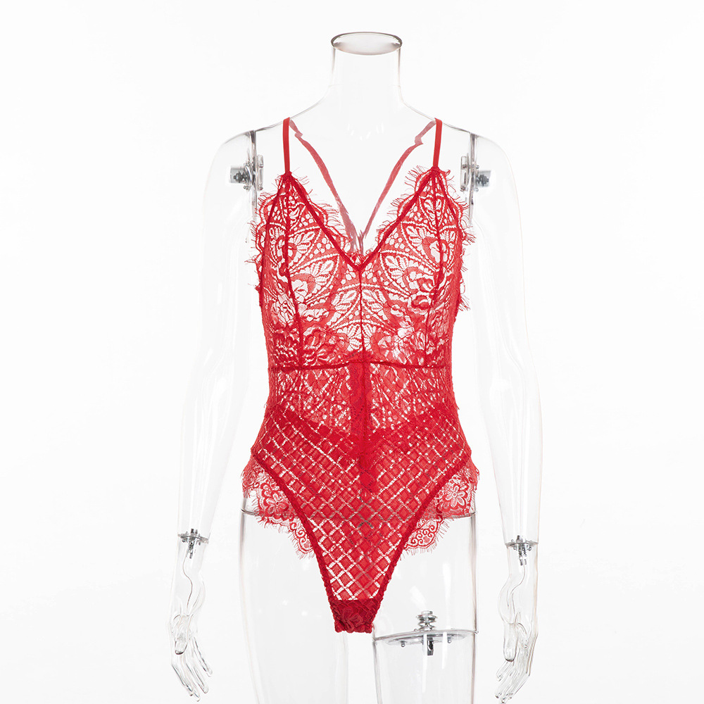 瑞贝拉2019速卖通亚马逊欧美女装情趣性感内衣塑身连体衣3634现货