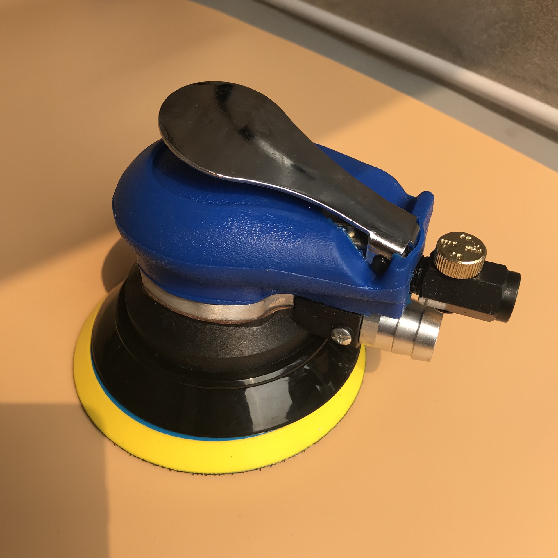 大美汽车128干磨机 气动研磨工具5寸125mm规格偏心气磨机打蜡机