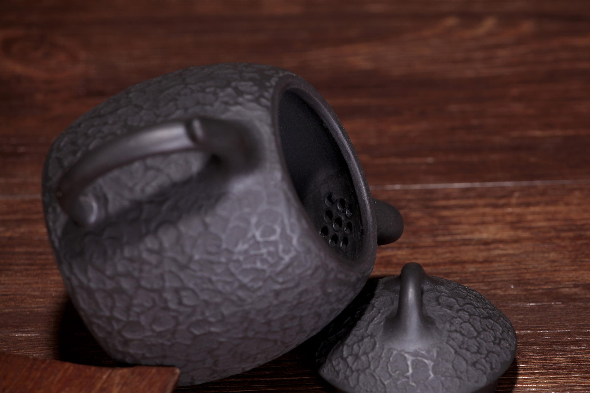 秦权,原矿黑泥,260cc,实力派紫砂艺人戚志君老师全手制