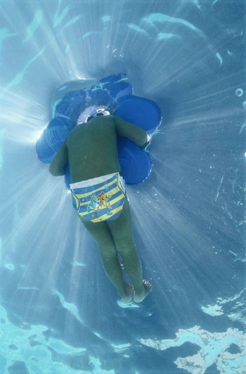 婴儿游泳纸尿裤一次性防水拉拉裤厂家宝宝游泳馆用品反复使用