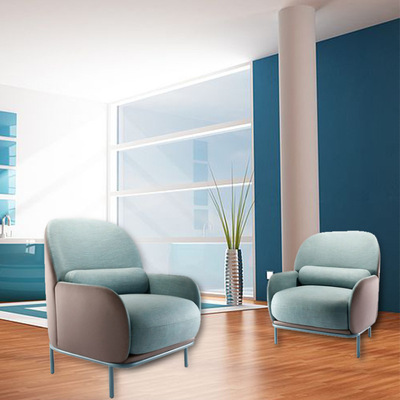 温顿艺术家具北欧设计师新款软包单椅样板房售楼处客厅书房休闲椅