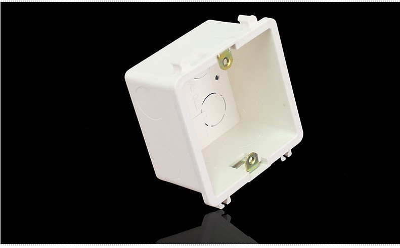 86型暗装底盒开关面板接线盒二联三联拼装通用加厚pvc阻燃下