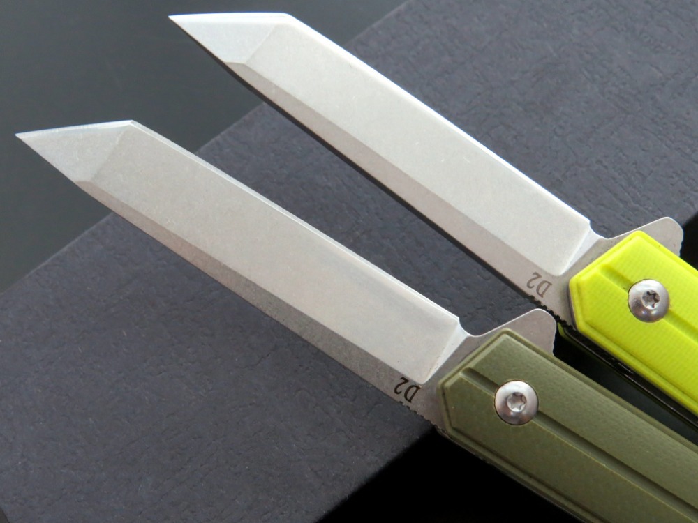 最新款d2钢刀  g10手柄滚珠轴承折叠刀户外狩猎野营水果刀edc工具