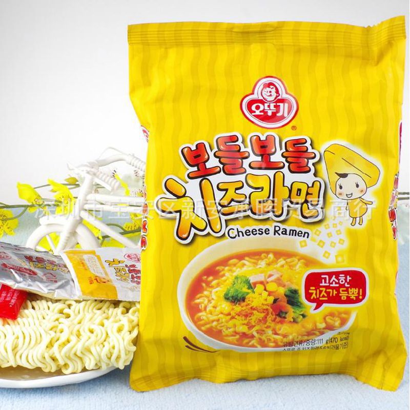 韩国原装进口方便面 不倒翁芝士拉面444g