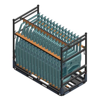 厂家供应工位器具汽车料架堆垛器具工装堆垛架汽车门器具