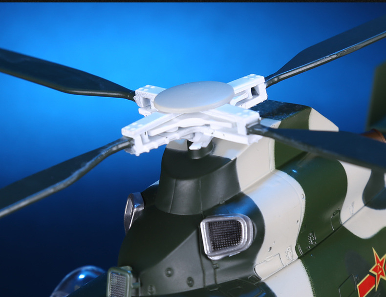 1:48中国直9武装直升机模型合金军事静态航模直九飞机模型摆件