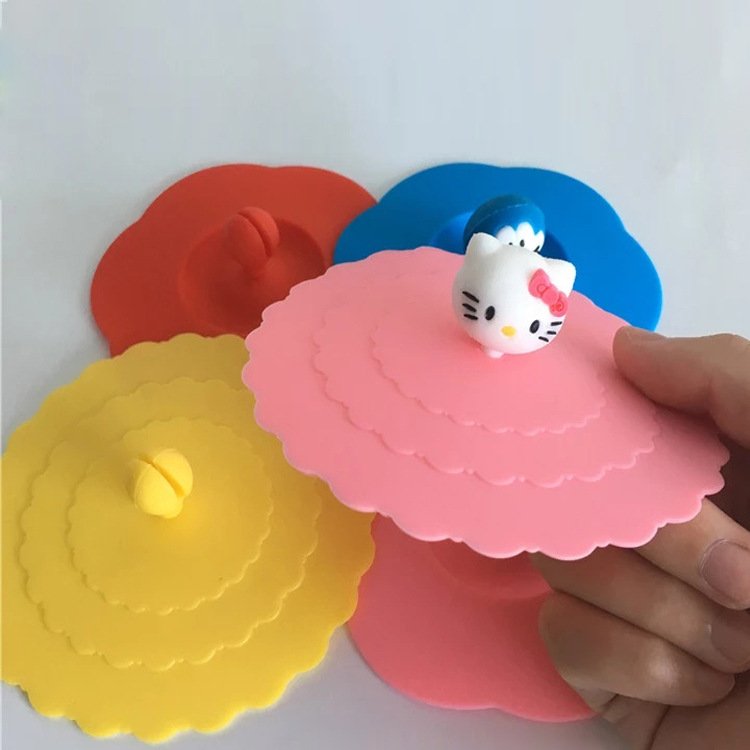 红心杯盖儿童diy密封防尘杯盖马克杯盖保温软杯盖咖啡奶茶杯盖子