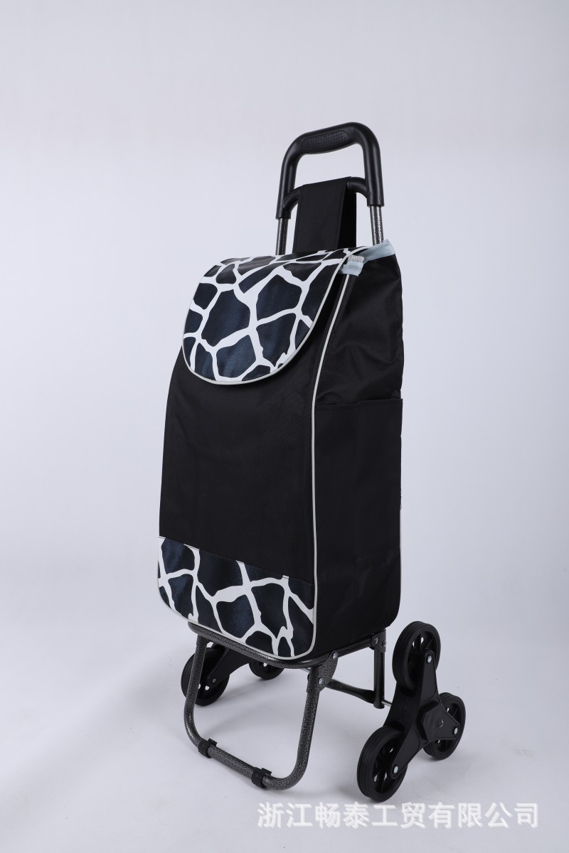 跨境专供厂家直销礼品老年人折叠购物车 拉杆买菜车 手拉车小拉车